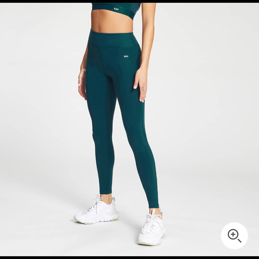 High waisted Dark Teal leggings